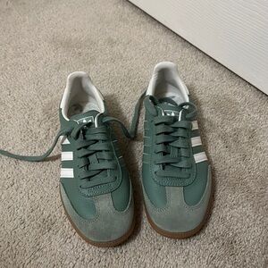 adidas Samba OG Silver Green Gum